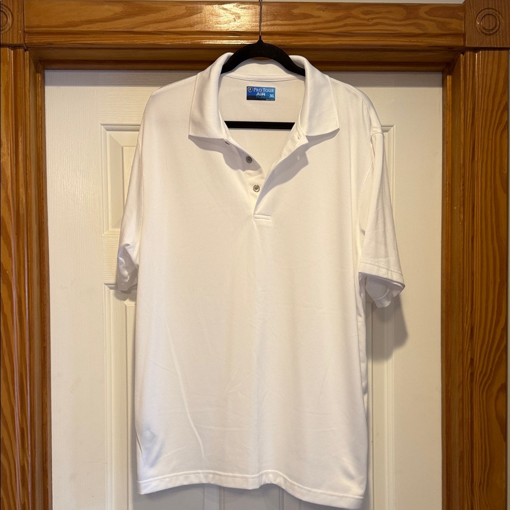 Men’s White Performance Polo
